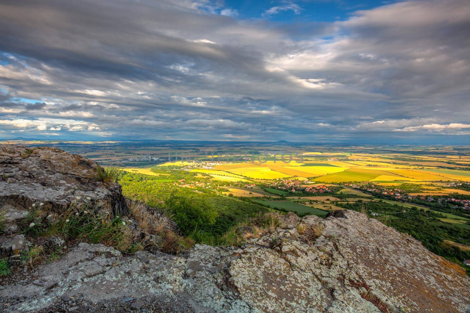 View from the castle ruins in Central Bohemian Uplands, Czech Republic.  by CaptureLight