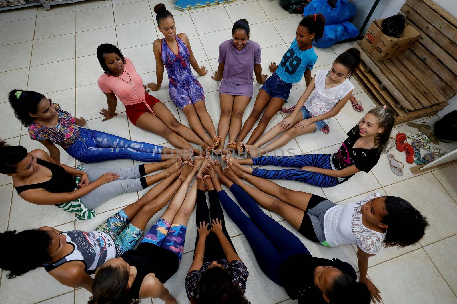 lauro de freitas, bahia, brazil - august 21, 2019: public school students are seen in a classroom in the city of lauro de Freitas.