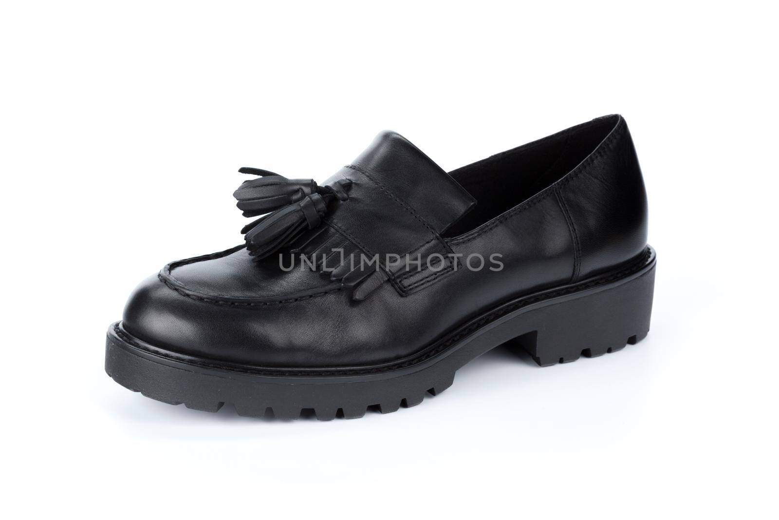 Male shoes ankle boots isolated on white background