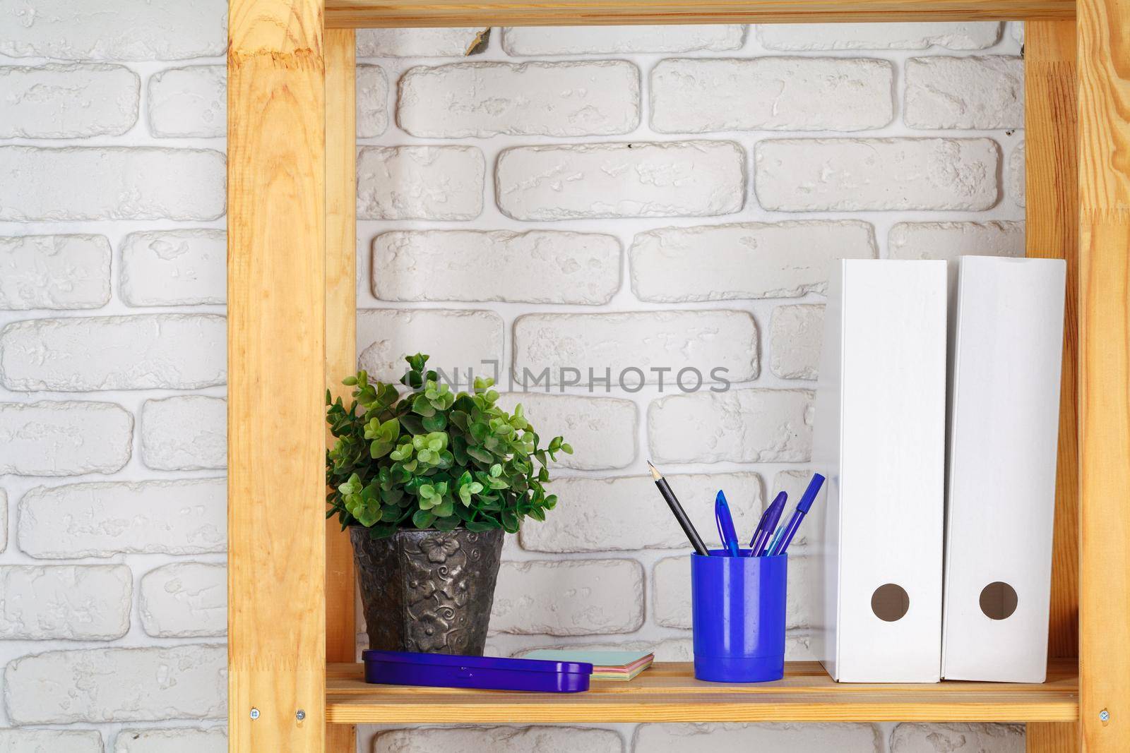 Education, studing and back to school concept Creative desk with stationery