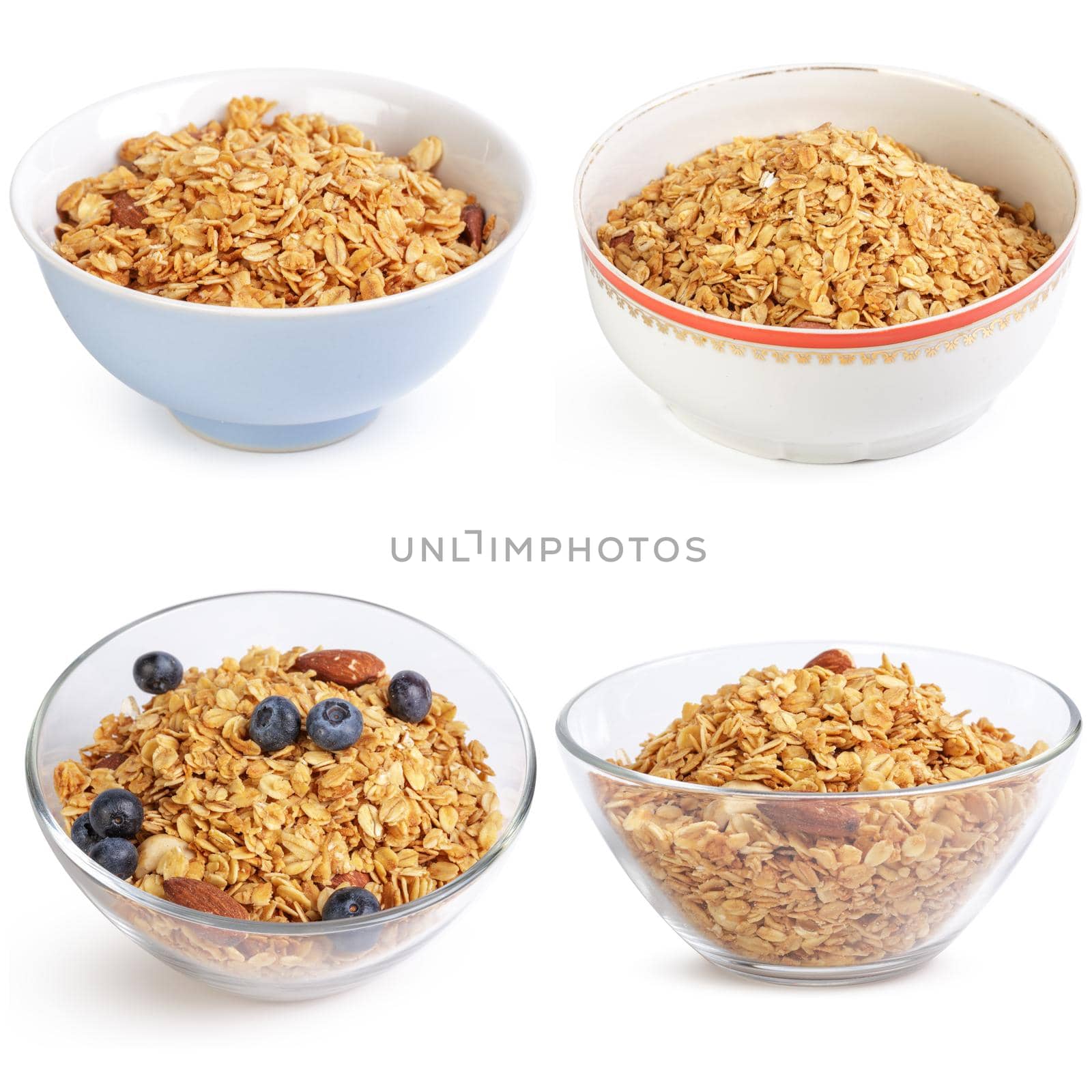 Breakfast cereal isolated on a white background by Fabrikasimf