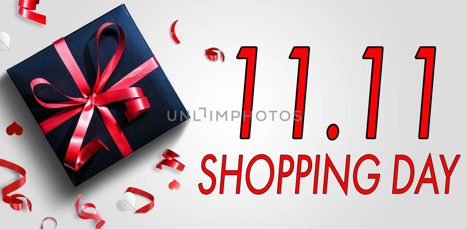 Online shopping, 11.11 single day sale concept. single day sale tag. Shopping concept. by Andelov13