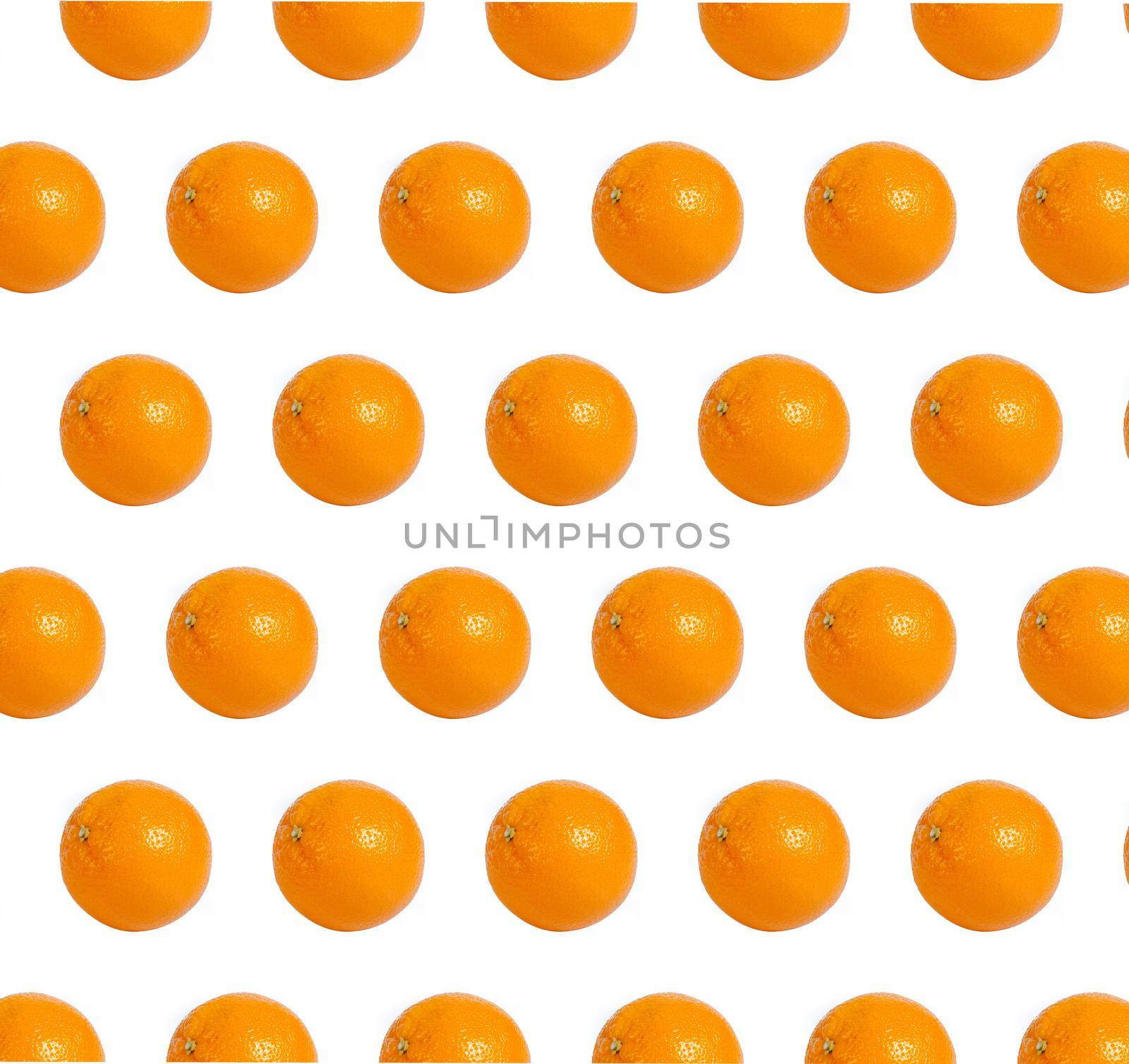 Colorful fruit pattern of fresh orange slices on background. From top view