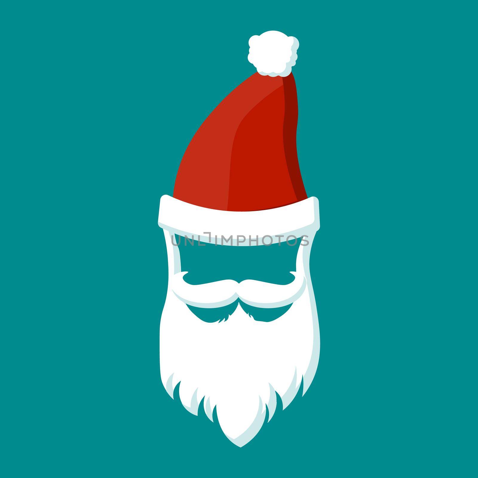 Santa Claus fashion silhouette hipster style