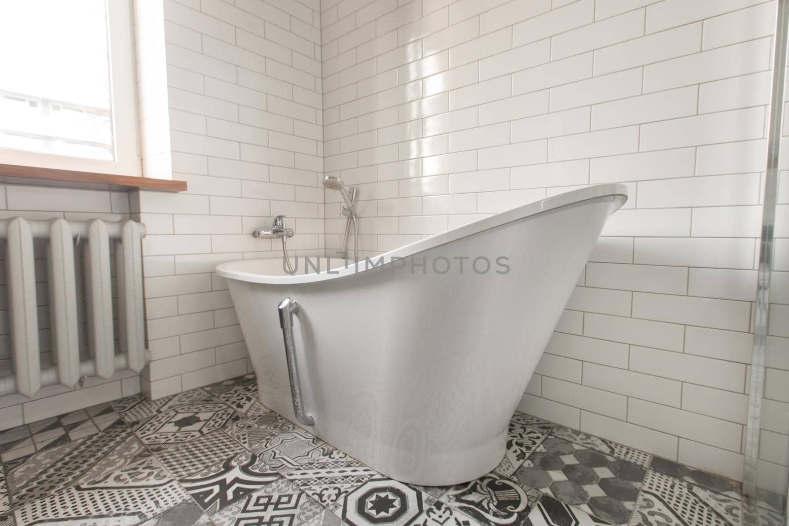 classic bathroom with bathtub by Demkat