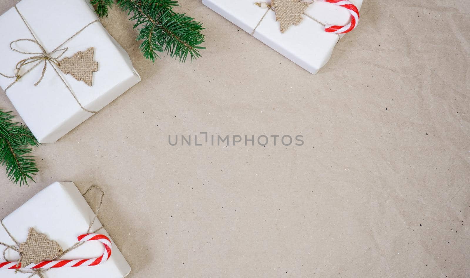 new year background white background new year Christmas. Place for your text. by Ekaterina34