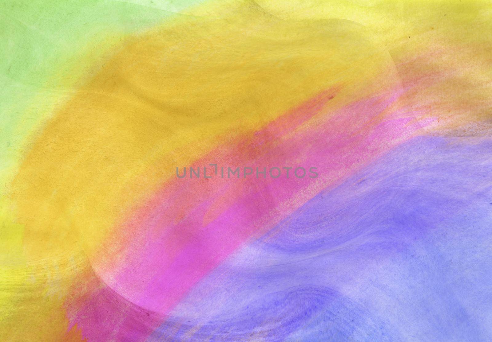 Color abstract watercolor background with texture effect and smooth transitions in different colors. Stock illustration for posters, postcards, banners and creative design.