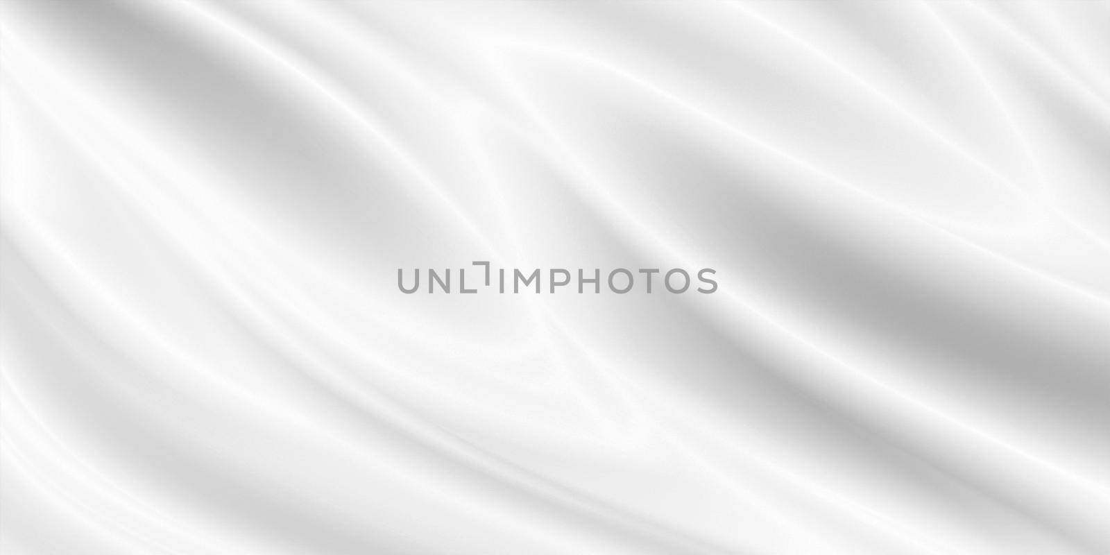 White cloth background 3d illustration by Myimagine