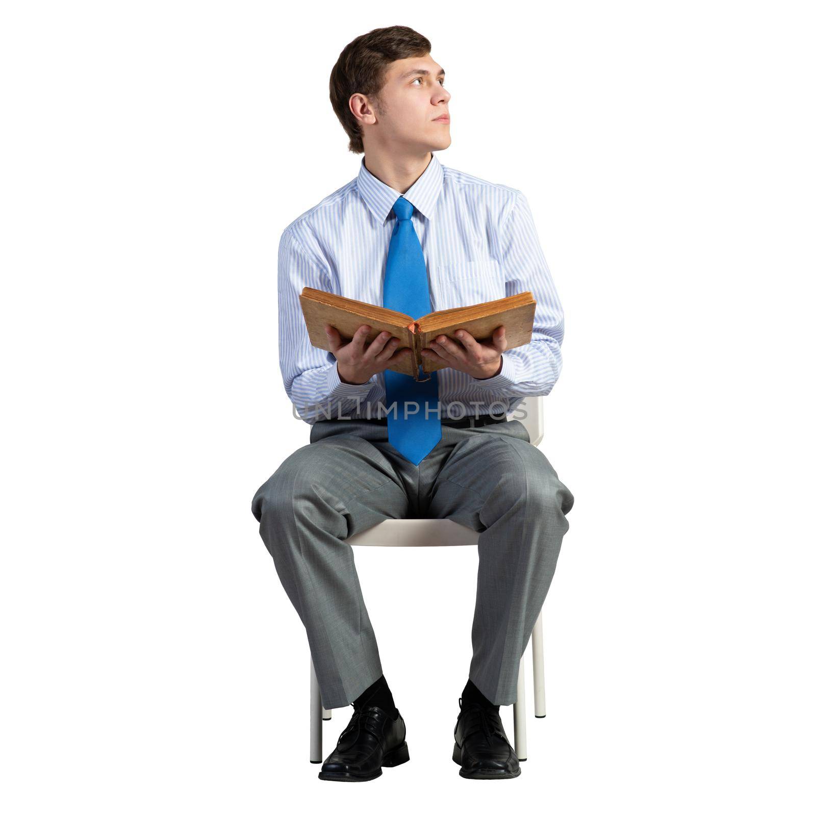 young businessman with a book by adam121