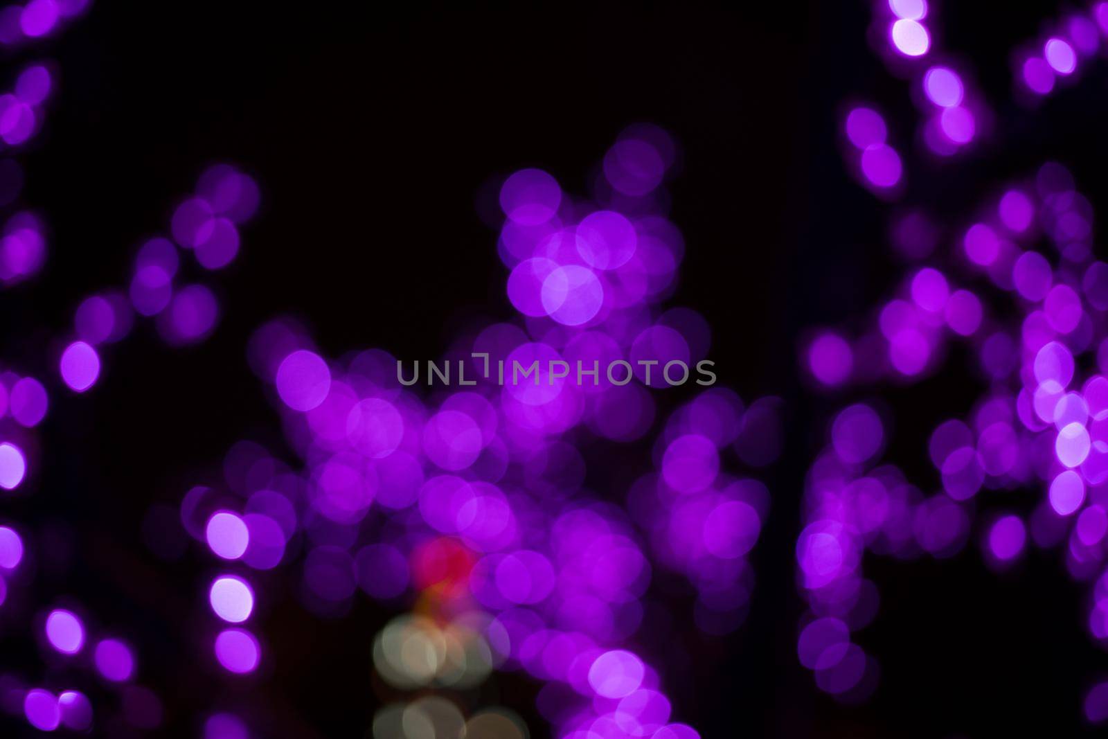 Blurred bokeh light , Christmas and New Year holidays background - image