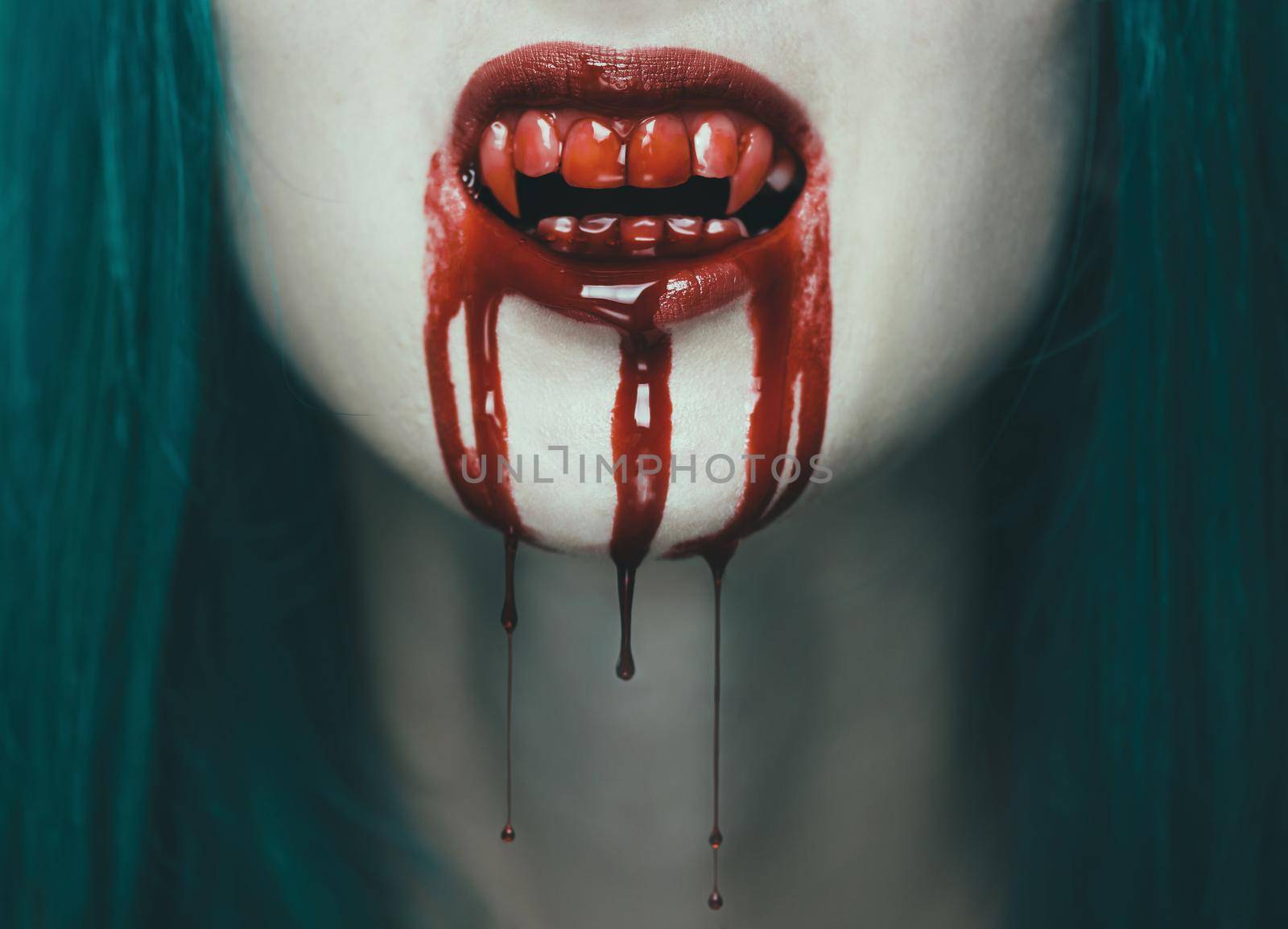 Scary vampire woman by alexAleksei