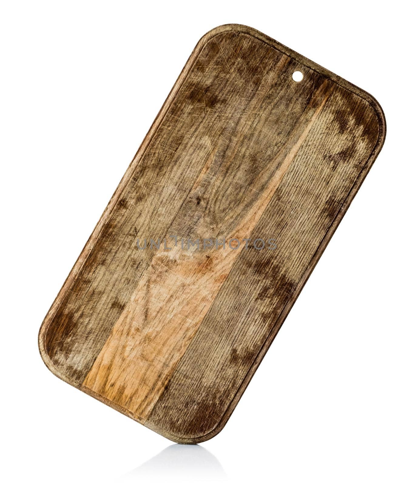 wooden cooking board isolated on a white background. by GekaSkr