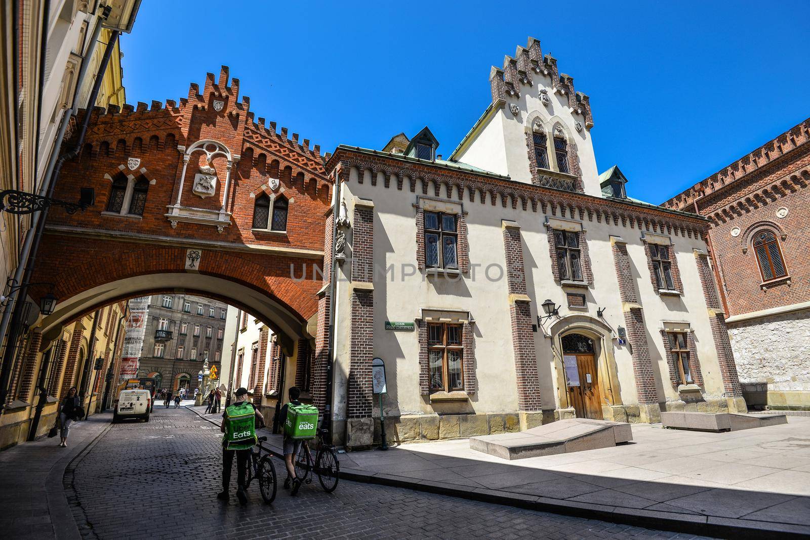 Krakow, Poland - May 20, 2019: The Czartoryski Museum and Library in Krakow old town, Poland