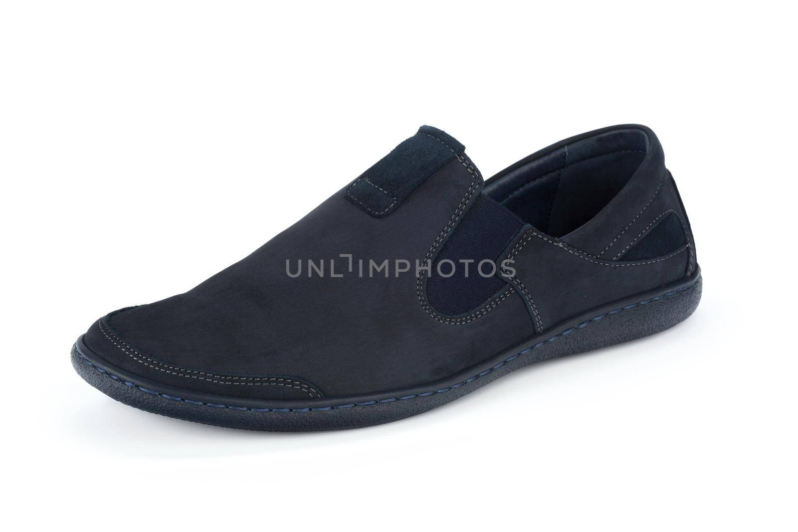 Male shoes ankle boots isolated on white background