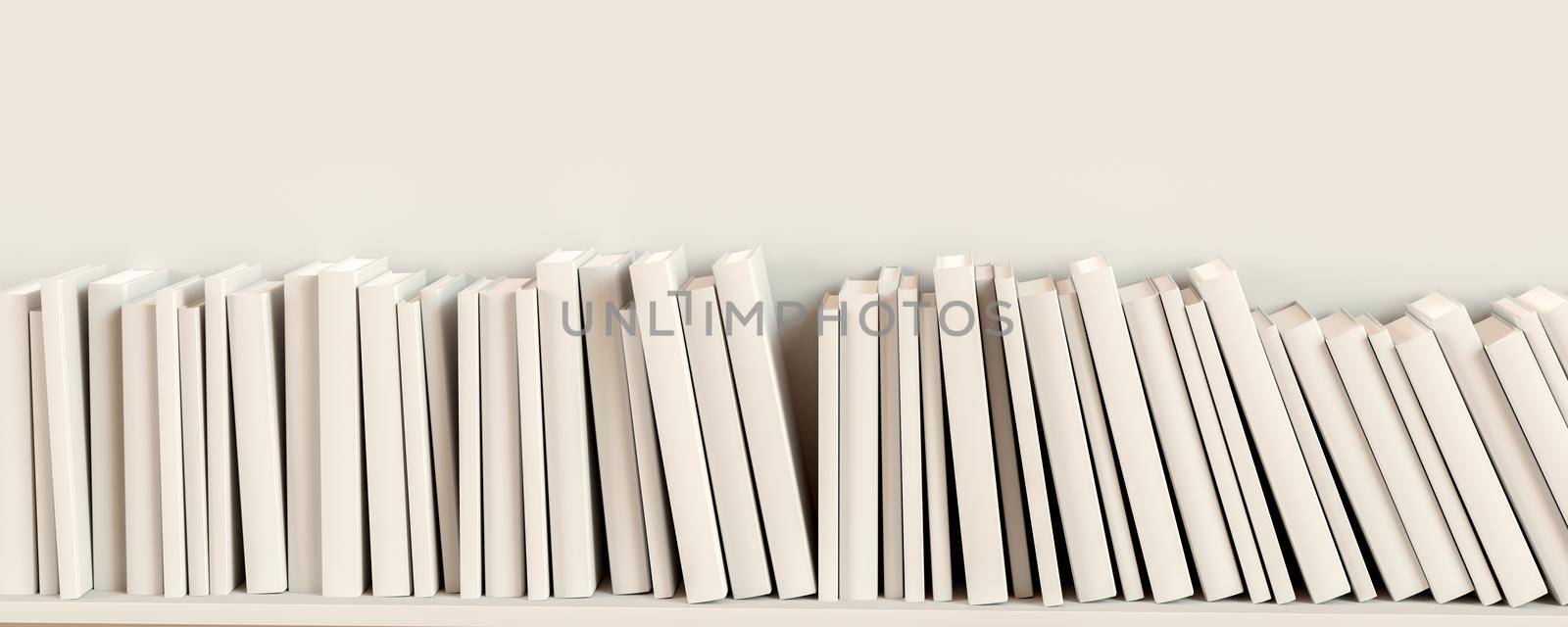 The books are stacked in a row by Valentyn