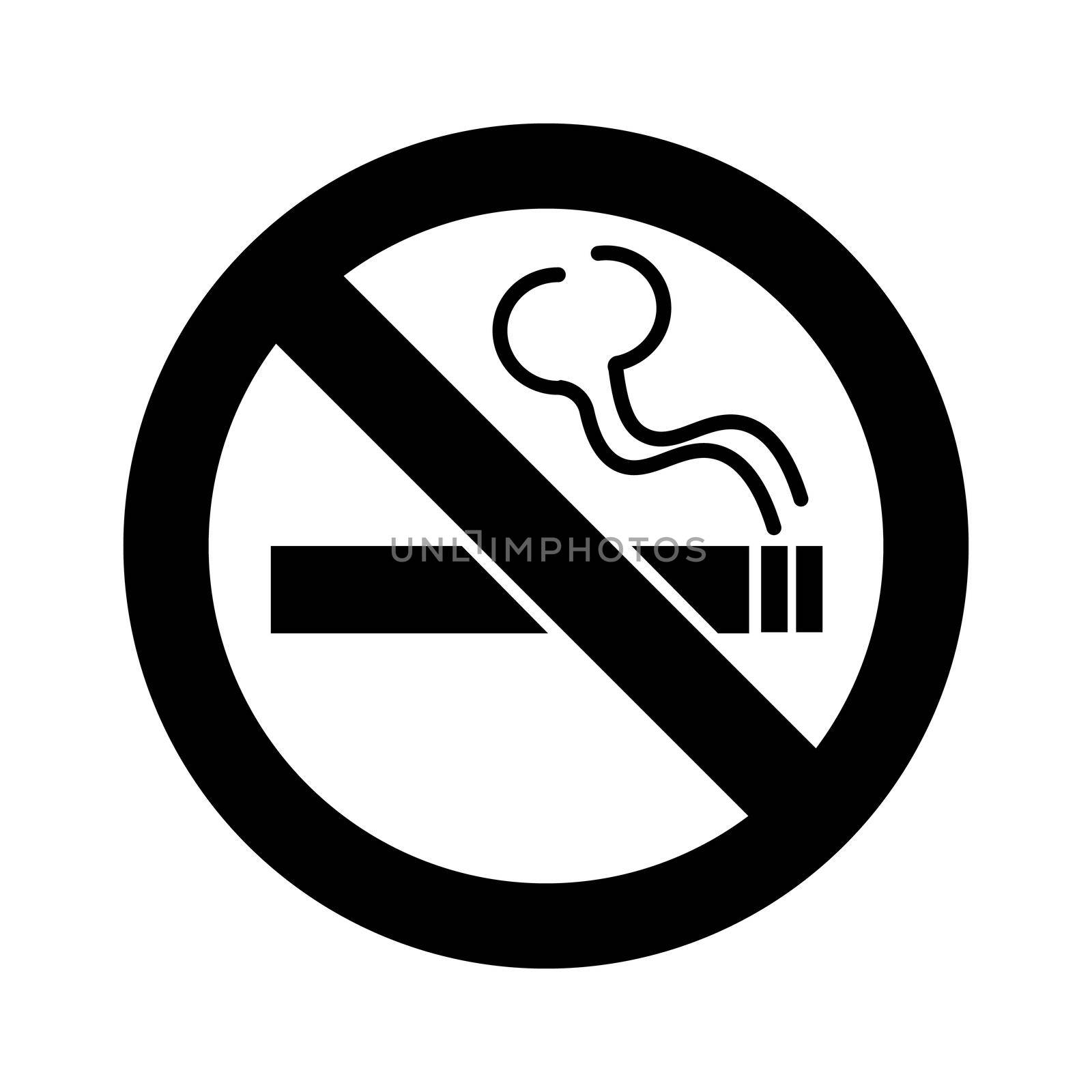 No smoking sign illustration icon eps on white background