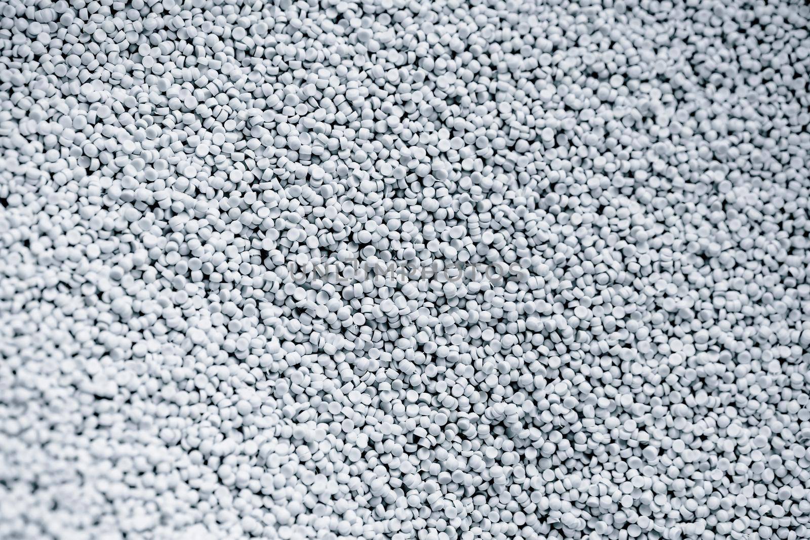 White Plastic Polymer Granules for cable production close up