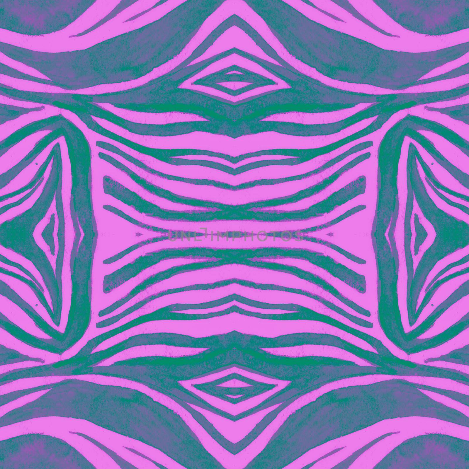 Seamless Animal Print. Fashion Tiger Texture. Violet Watercolor Lines. Seamless African Ornament. Zebra Skin. Abstract Tiger Texture. Watercolor Design. Seamless Pink Cheetah Wallpaper.