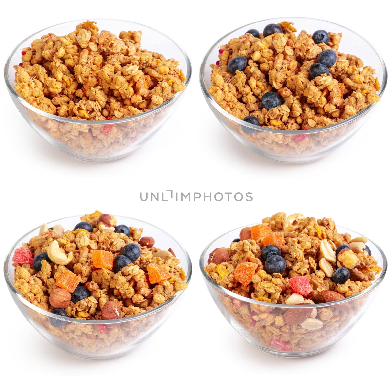 Breakfast cereal isolated on a white background