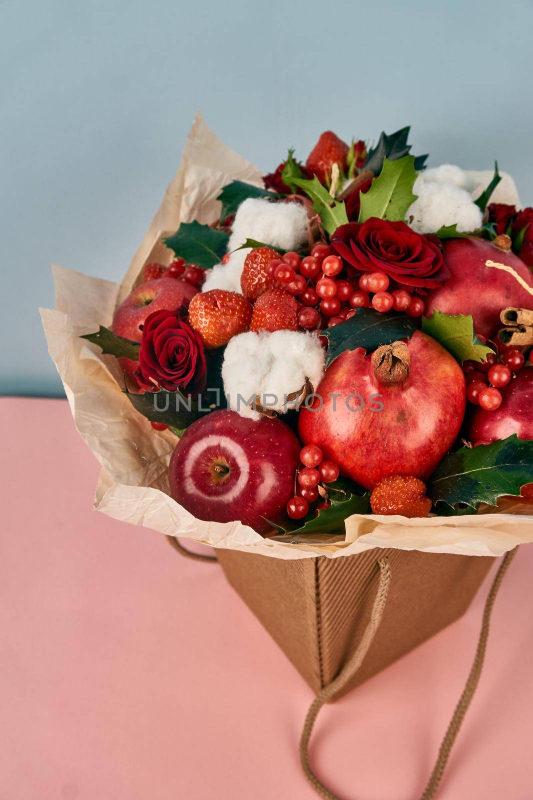 bouquet with fruits vitamins decoration gift romance by Vichizh