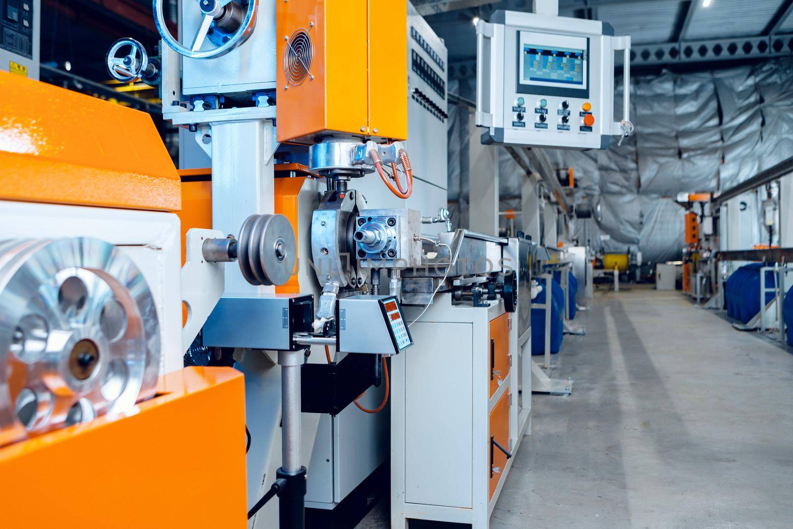 Inside the new factory manufacturing electrical cable.
