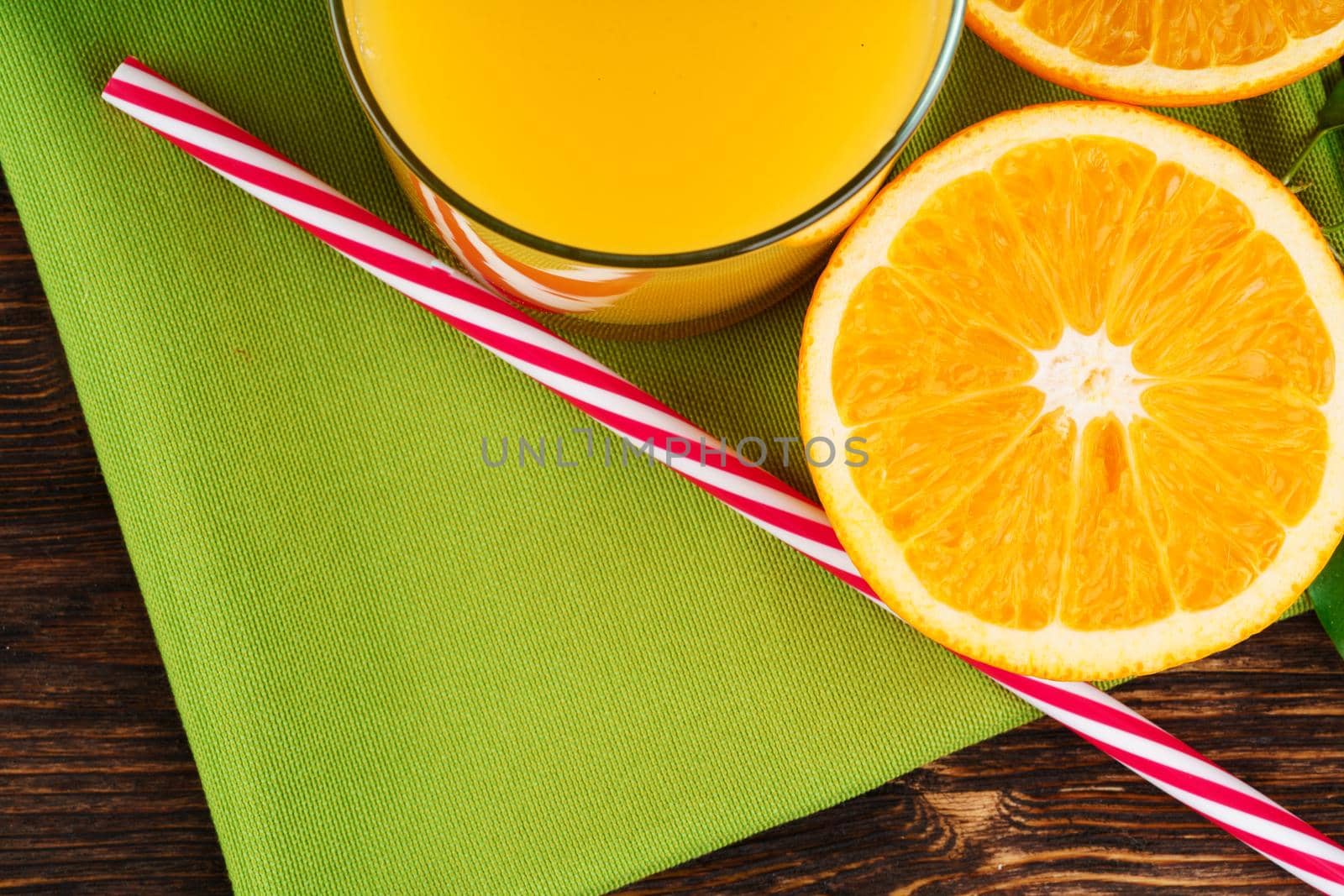 Still life of orange juice