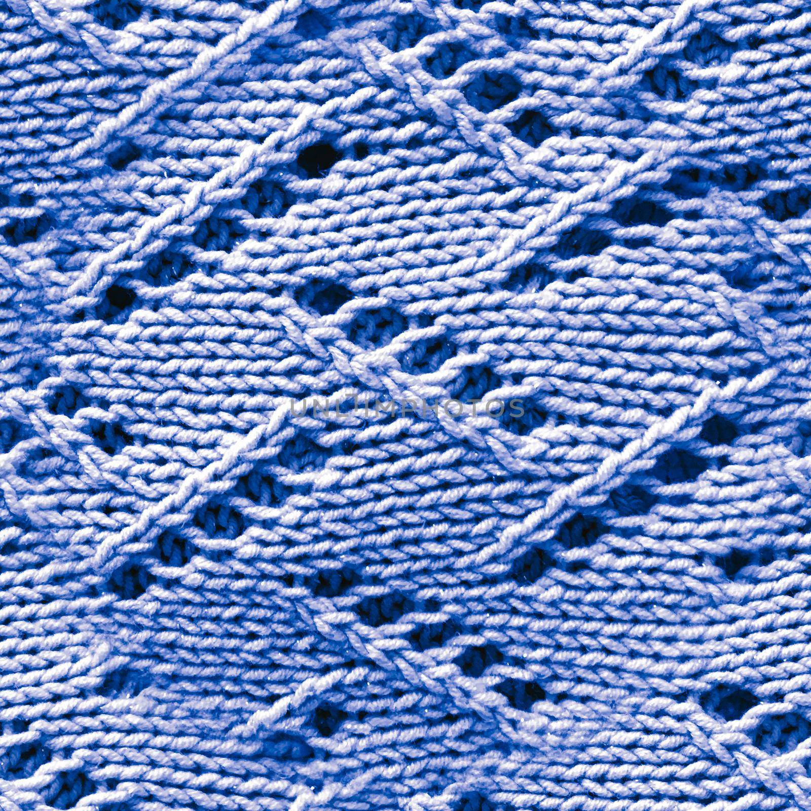 Seamless Knit Wallpaper. Jacquard Design. Indigo Wool Pullover. Vintage Winter Yarn. Blue Knit Wallpaper. Soft Thread. Organic Woolen Material. Knit Wallpaper. Macro Textile.