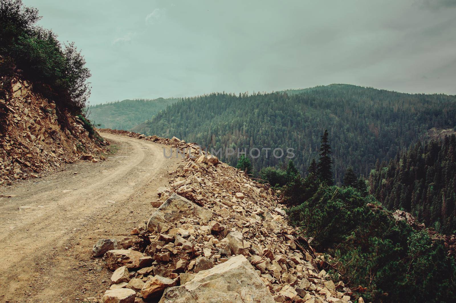 Mountain road by alexAleksei