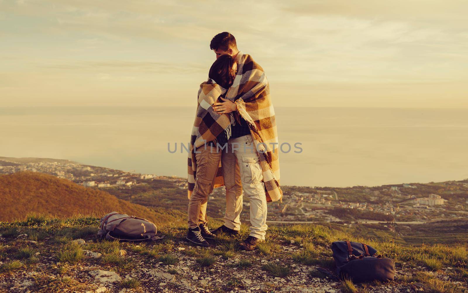 Loving couple outdoor by alexAleksei