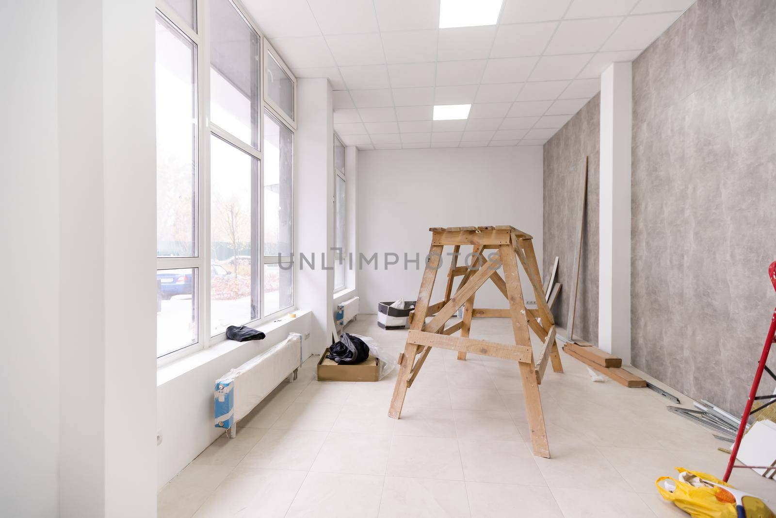 Interior of apartment during on the renovation and construction.