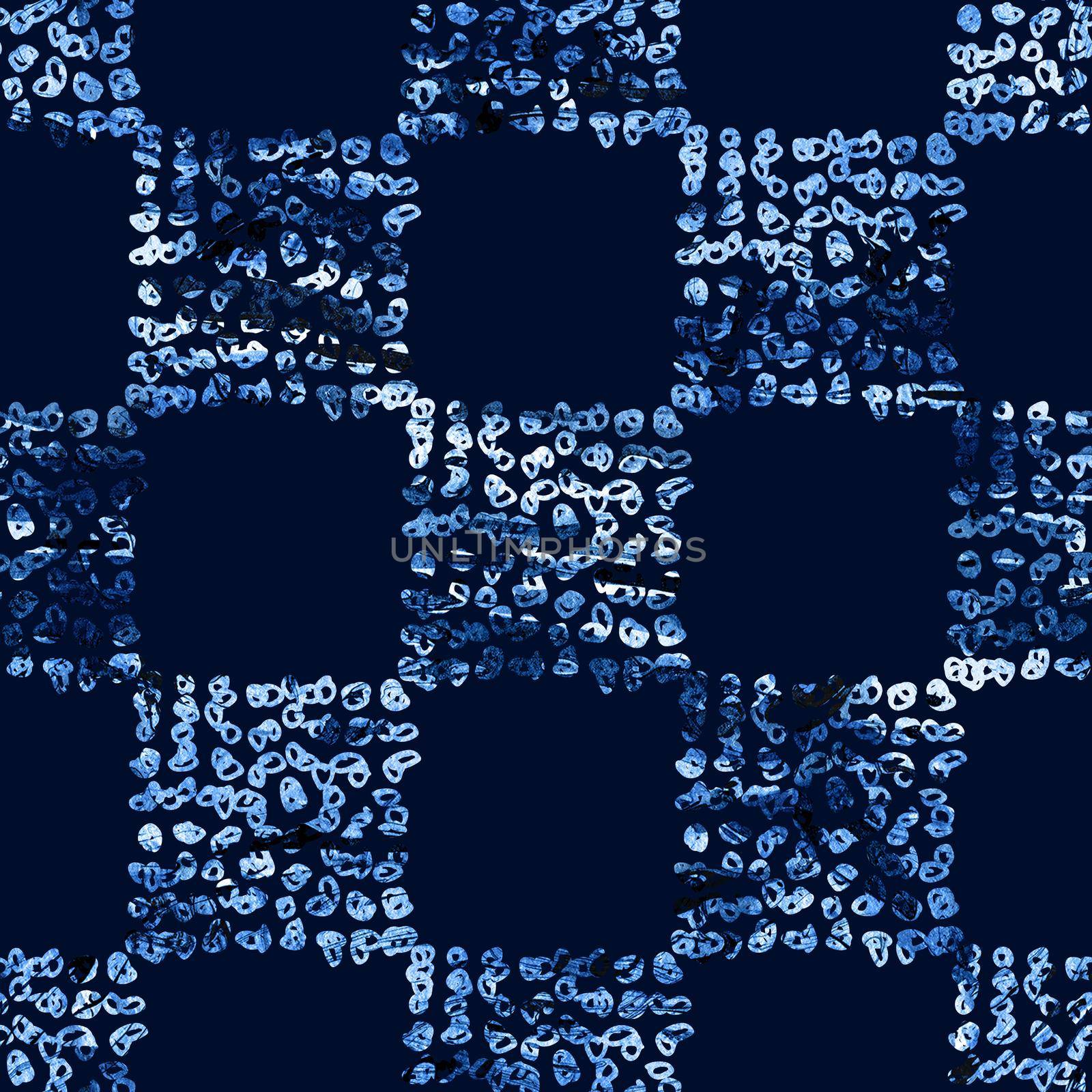 Brush Stroke Plaid Geometric Grung Pattern Seamless in Blue Color Check Background. Gunge Collage Watercolor Texture for Teen and School Kids Fabric Prints Grange Design with lines by DesignAB