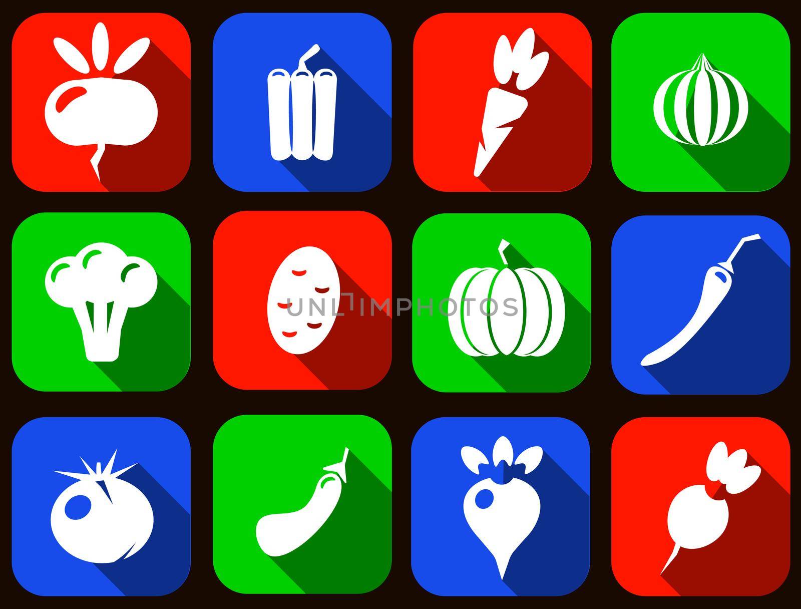 vegetables icon set by Alxyzt