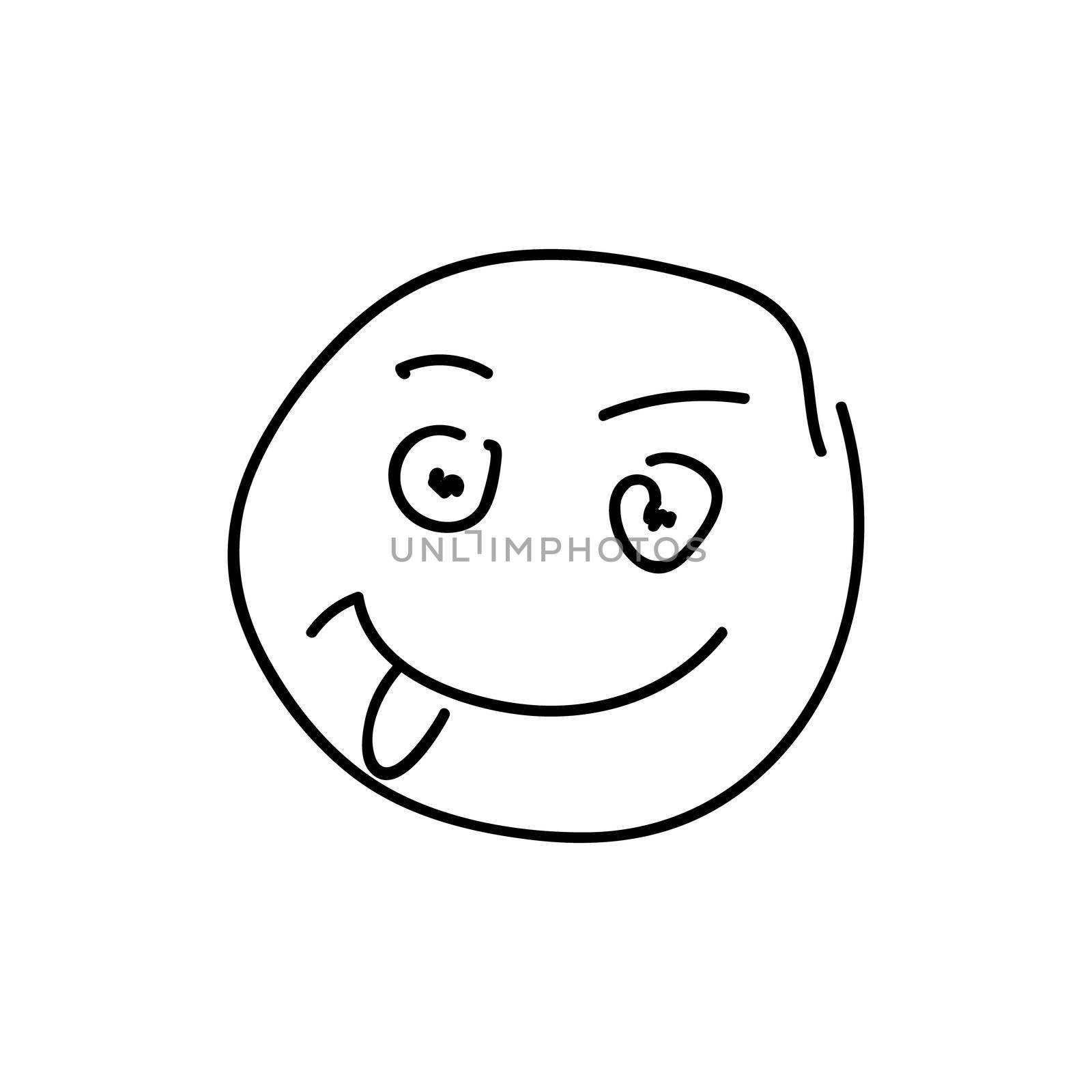 Sketch Emoticon smiley face cartoon by Alxyzt