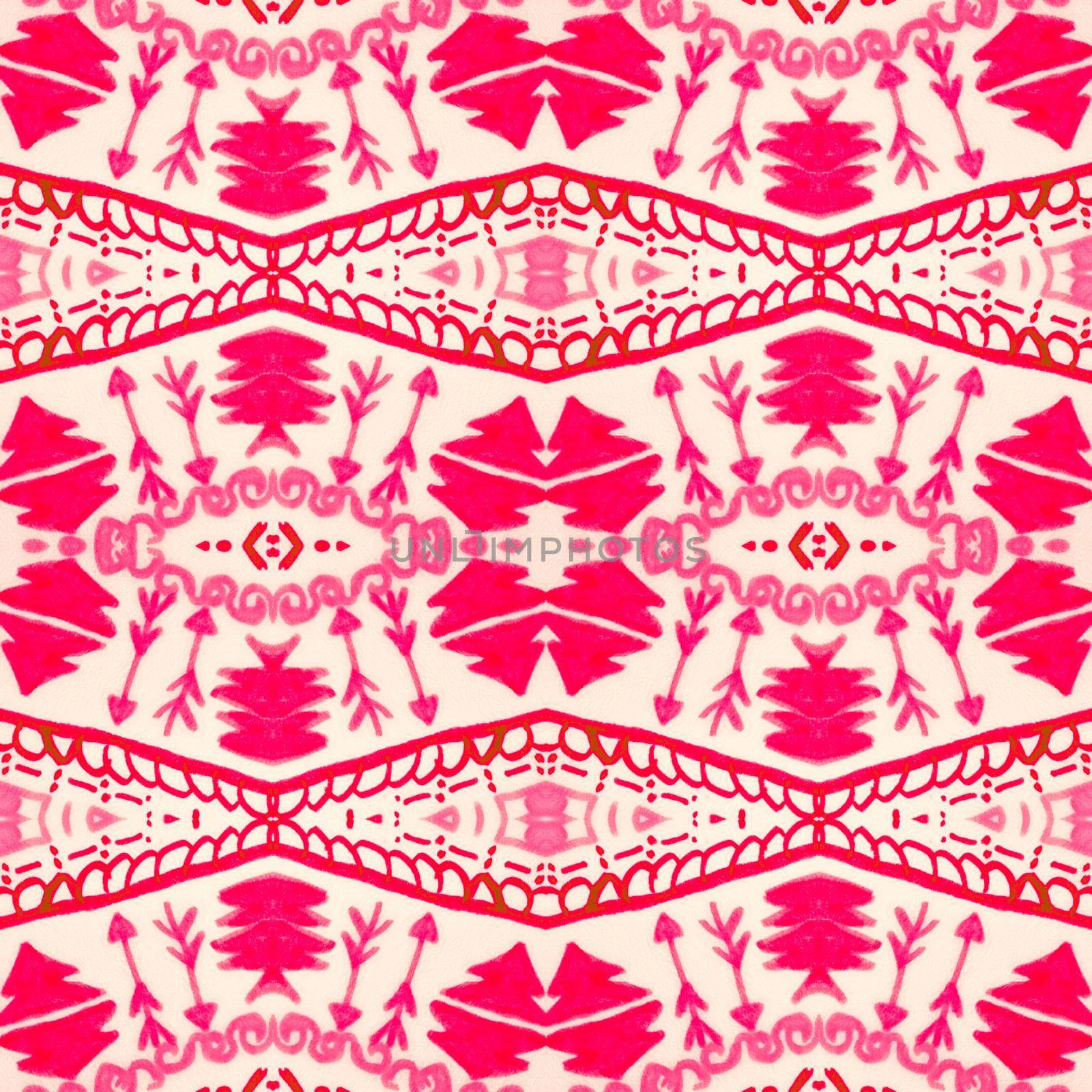 Seamless peruvian pattern. Hand drawn aztec illustration. by YASNARADA