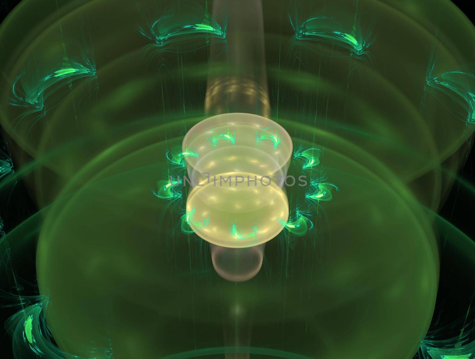 Imaginatory lush fractal texture image abstract background
