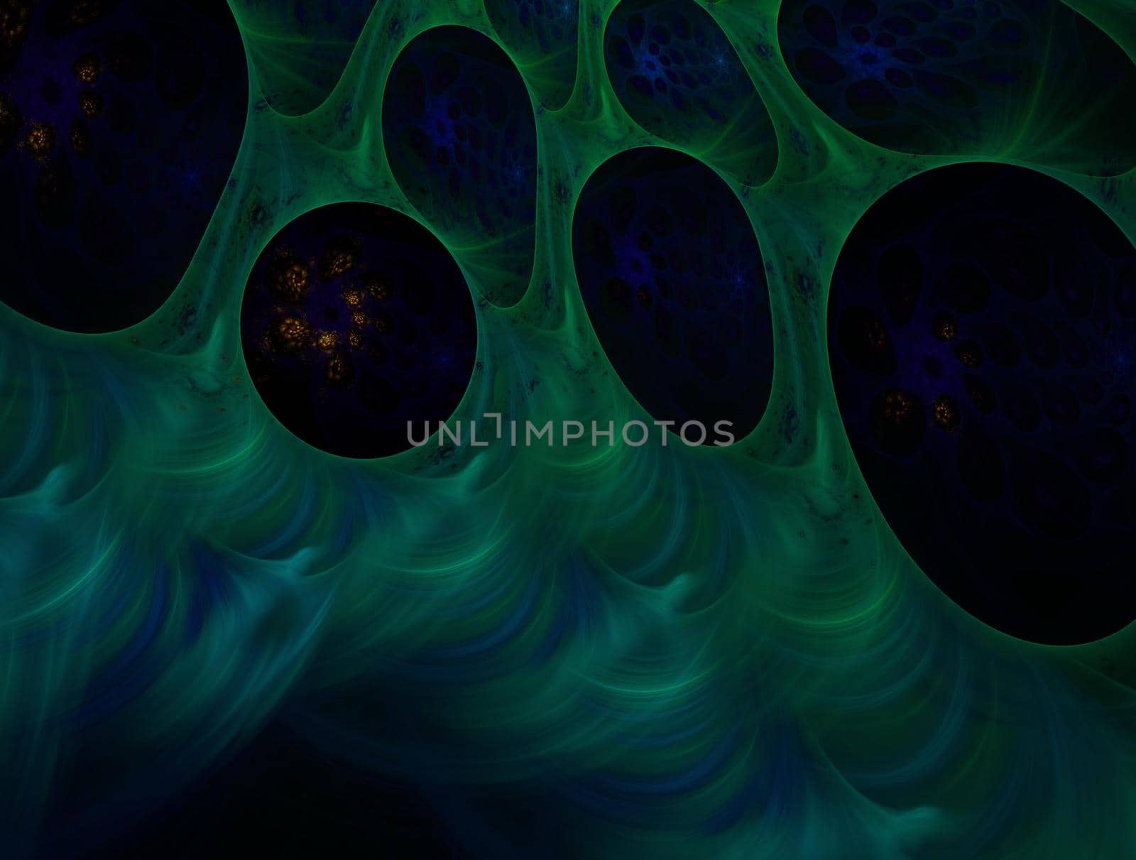 Imaginatory lush fractal texture image abstract background