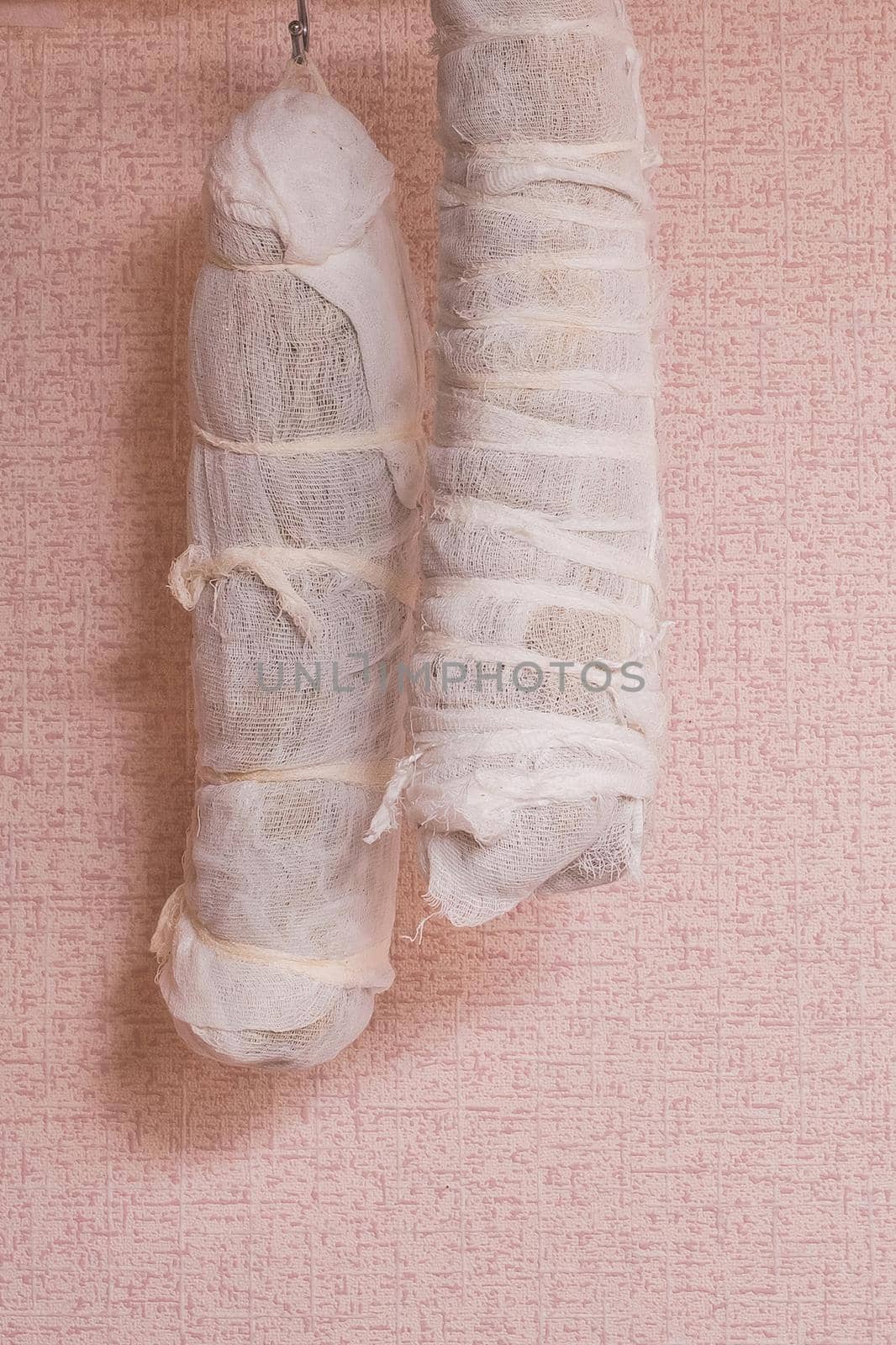 Pork loin, polendwitz wrapped in gauze and hung for drying by AYDO8