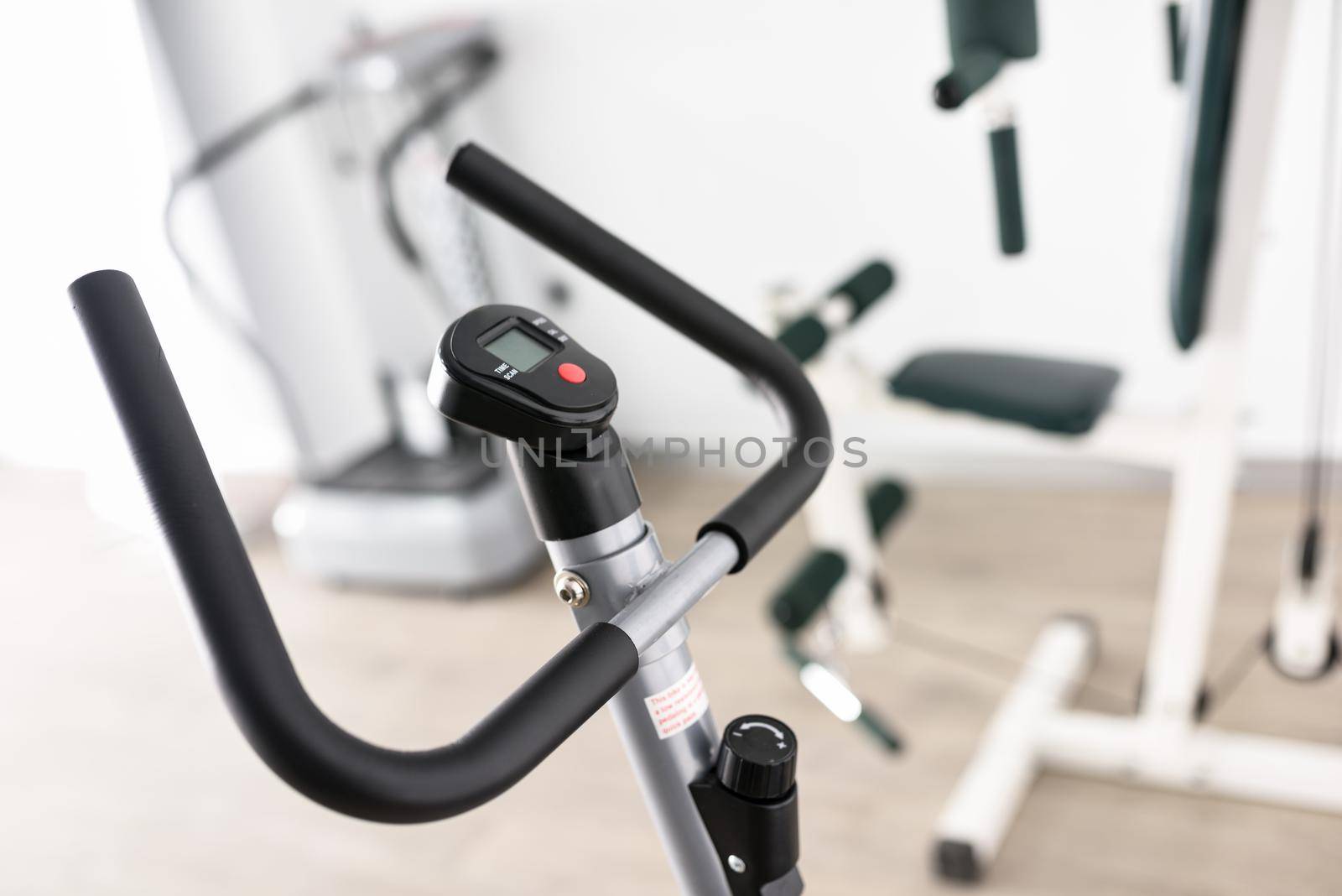 Equipment for rehabilitation in interior of physiotherapy clinic. by javiindy