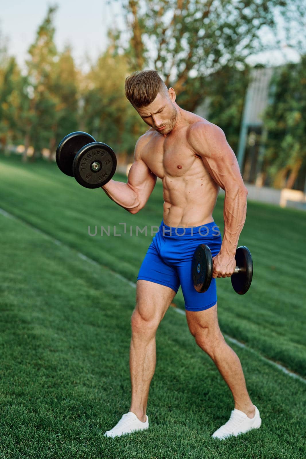 sports man athletic workout exercise motivation fitness. High quality photo
