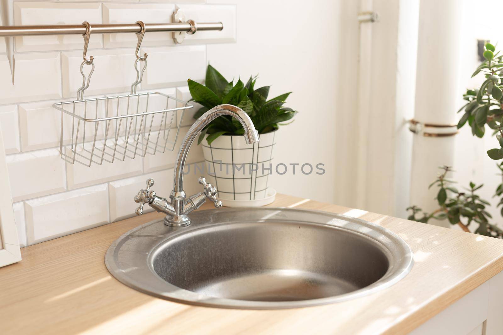 Kitchen silver sink modern decoration house stainless steel by Satura86