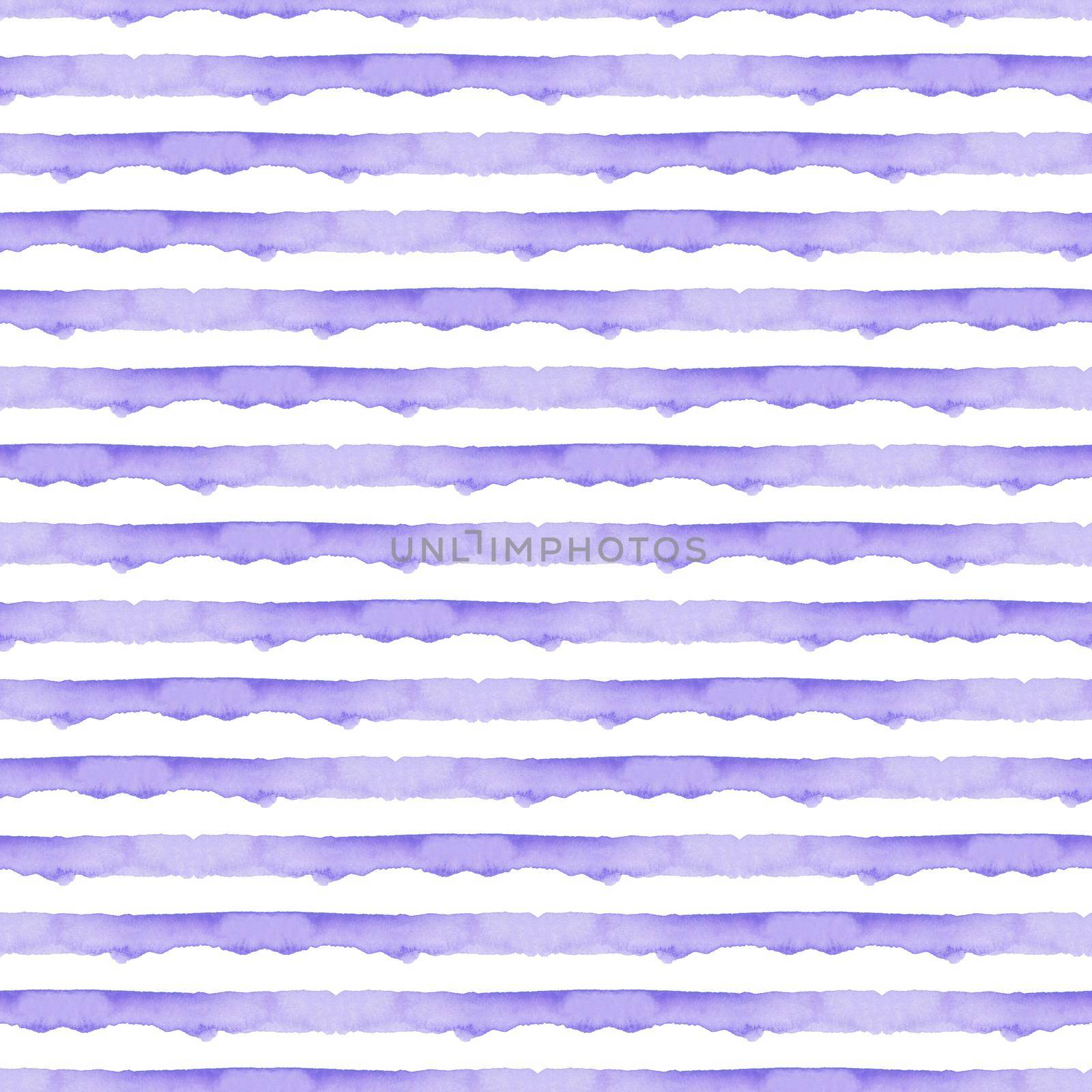 Abstract Blue Stripes Watercolor Background. Ocean Seamless Pattern for Fabric Textile and Paper. Simple Sea Hand Painted Stripe.