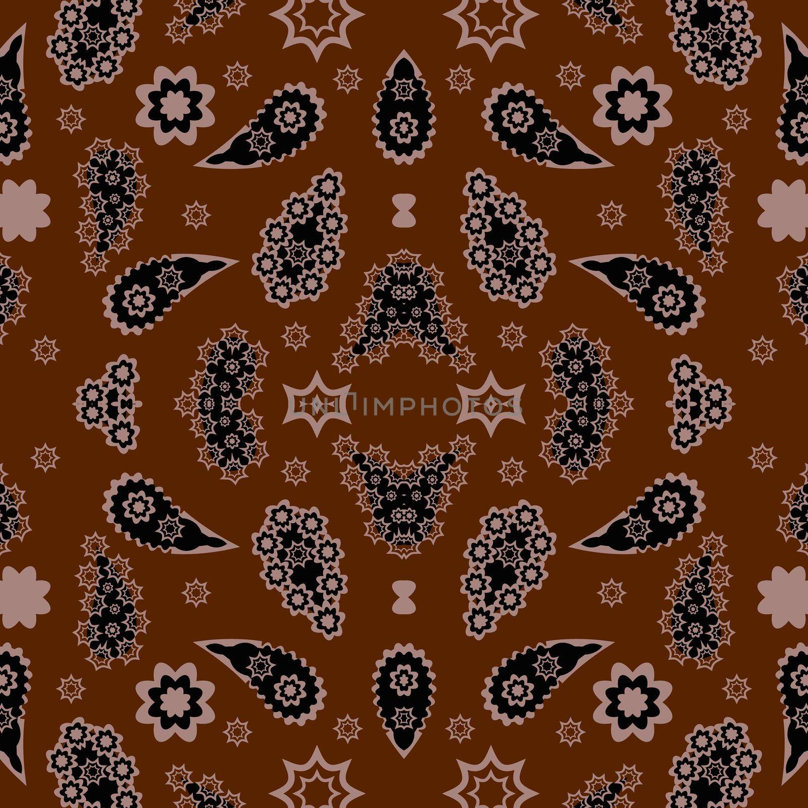 Floral pattern paisley style by eskimos