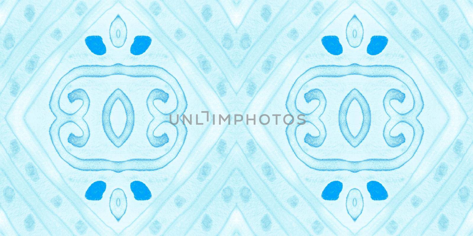 Italy tile watercolor. Seamless azulejo mosaic. Floral spanish texture. Italian ceramics. Damask traditional print. Vintage portuguese background. Watercolor italian pattern.