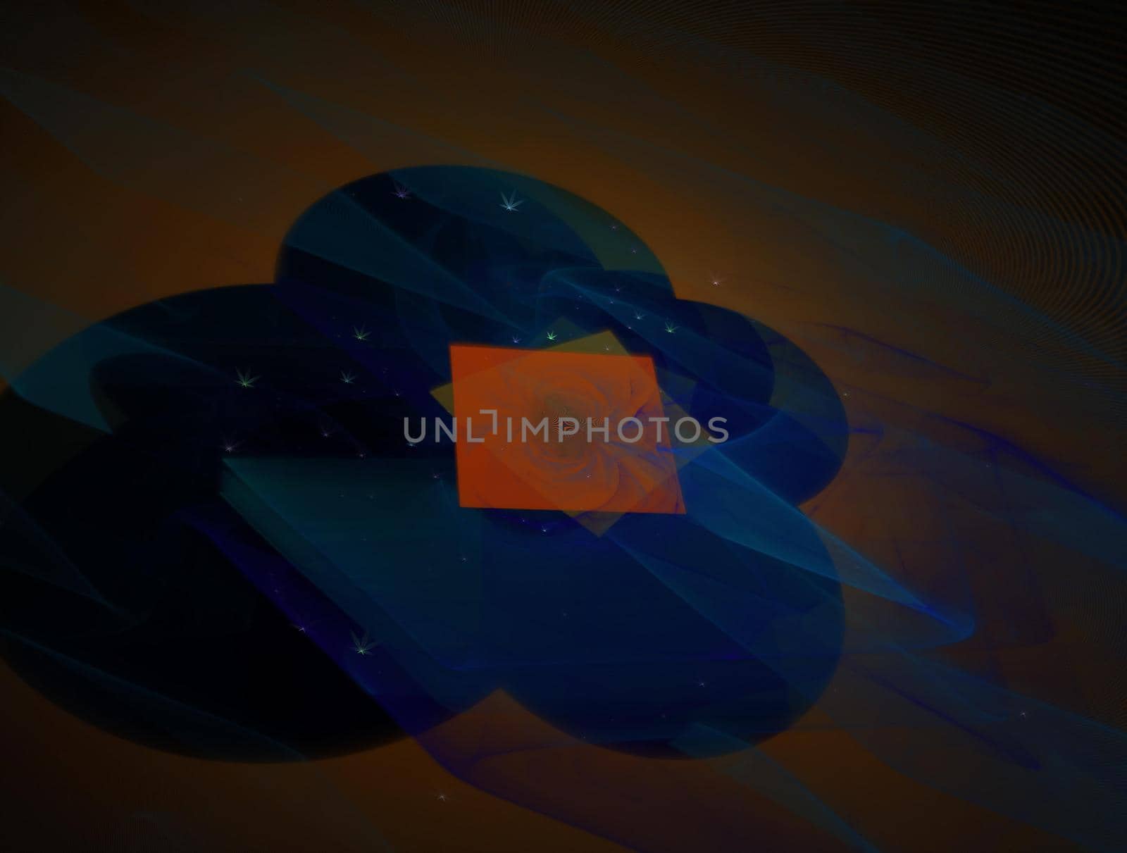 Imaginatory lush fractal texture image abstract background