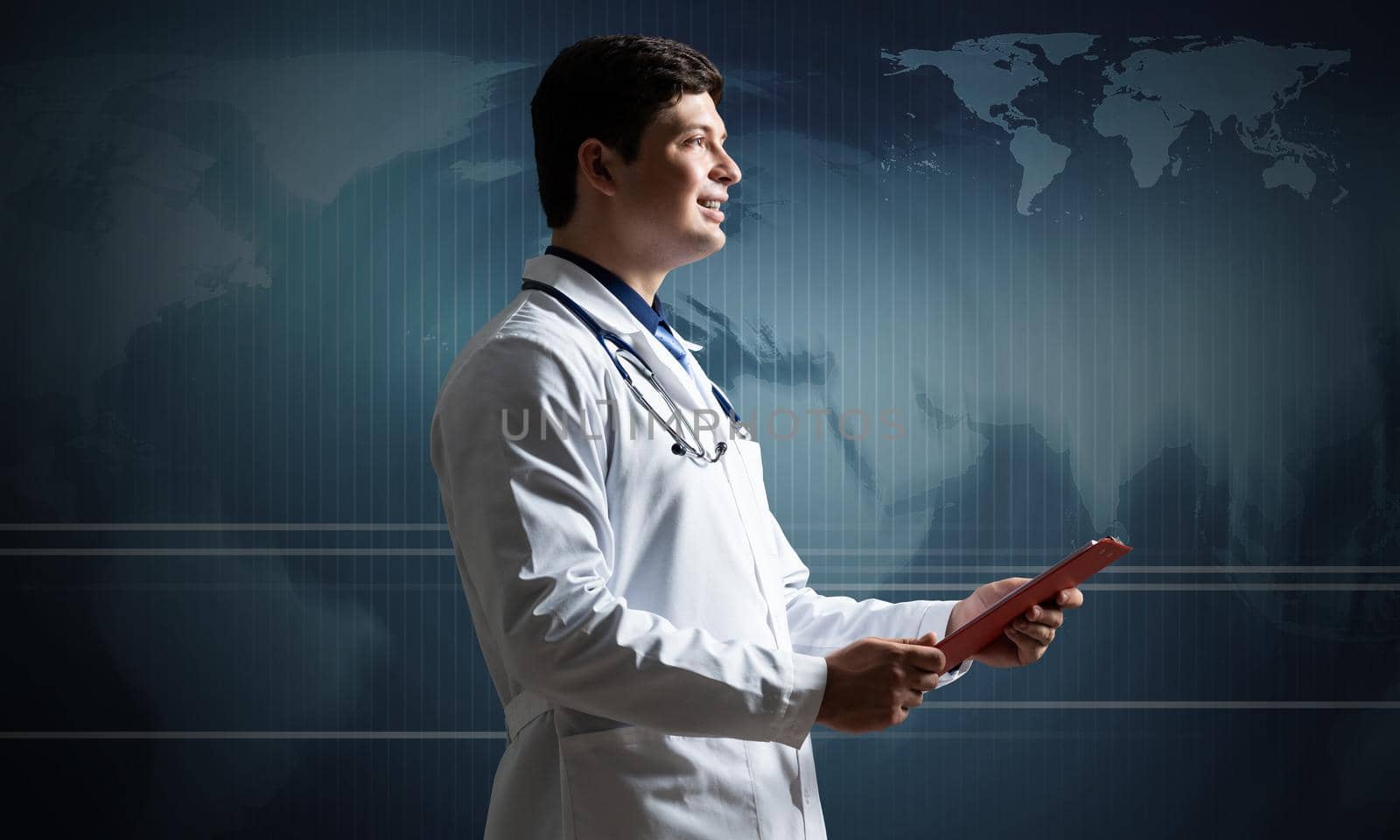 Doctor with tablet. Concept of digital healthcare