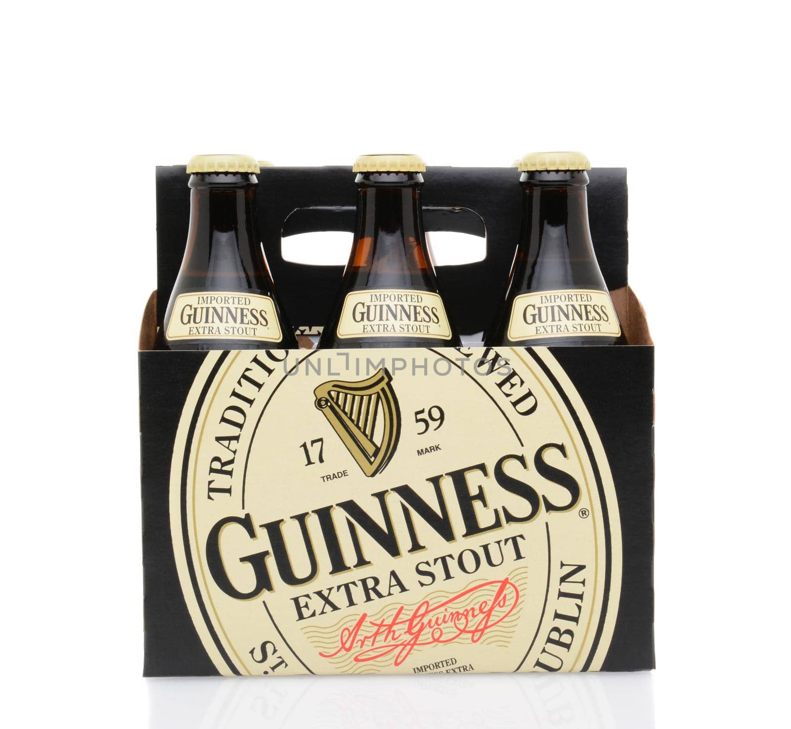 Guinness Extra Stout Six Pack Side View by sCukrov