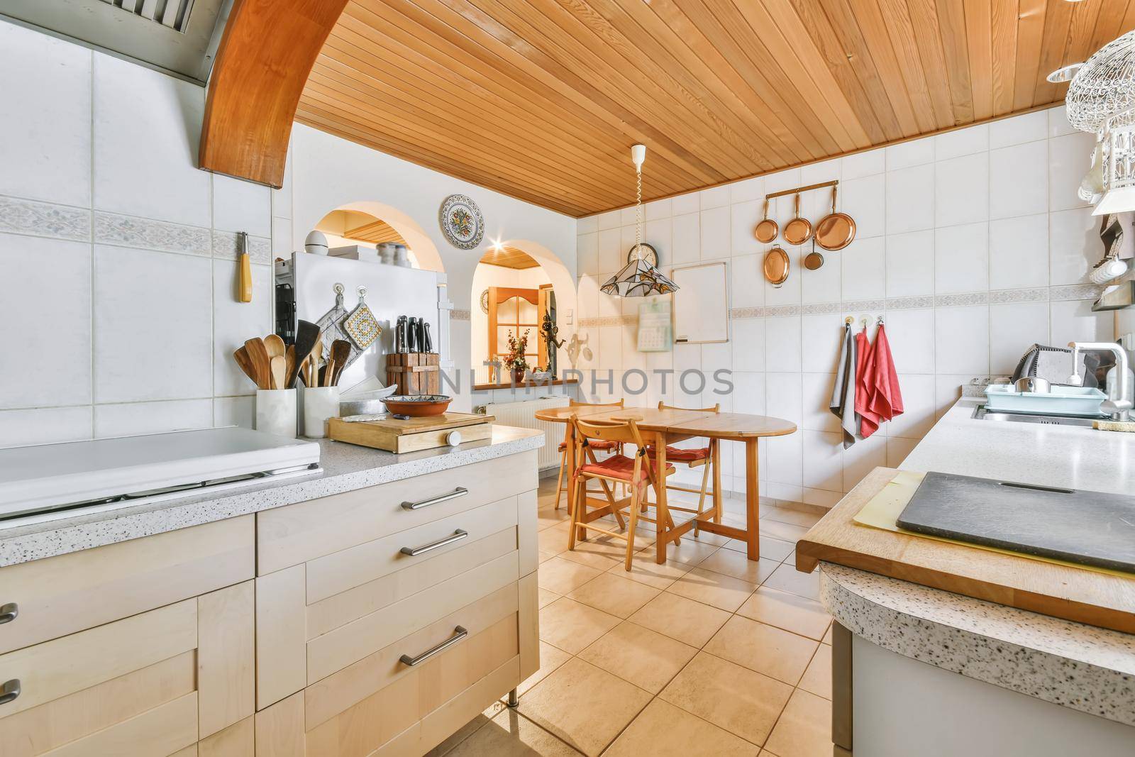 A bright luxury kitchen by casamedia
