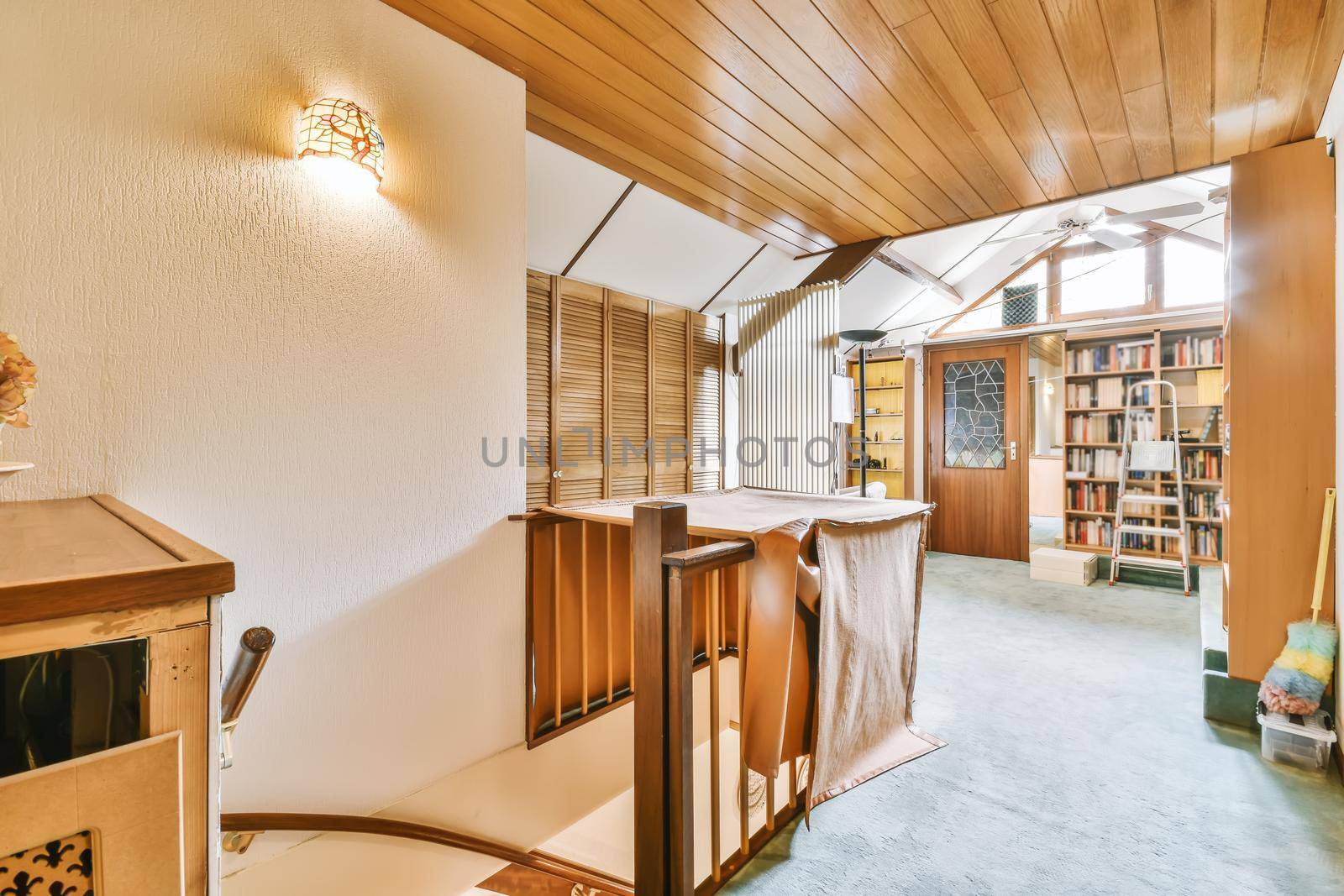 Interior of a spacious room in a luxury house