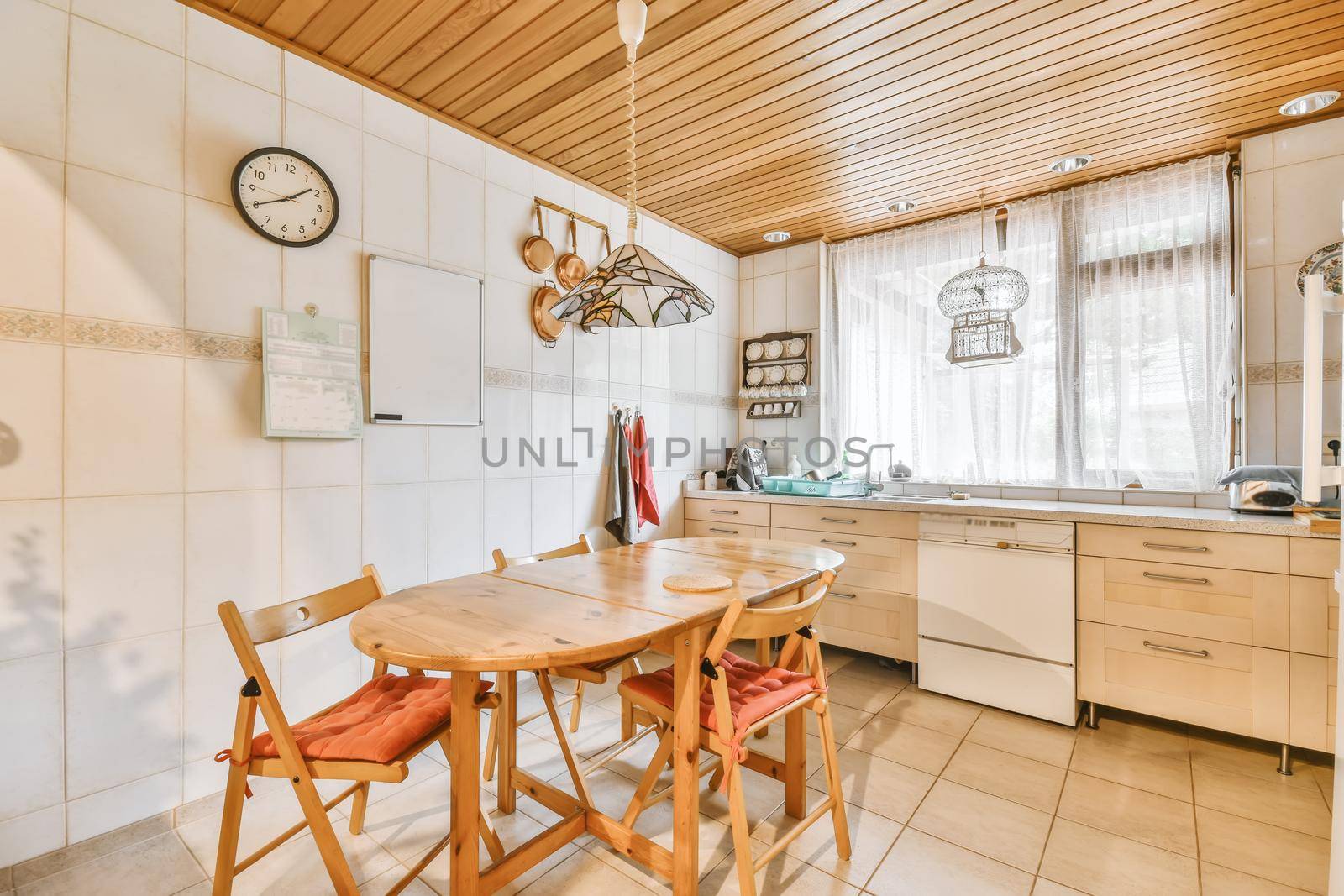 A bright luxury kitchen in an elegant house