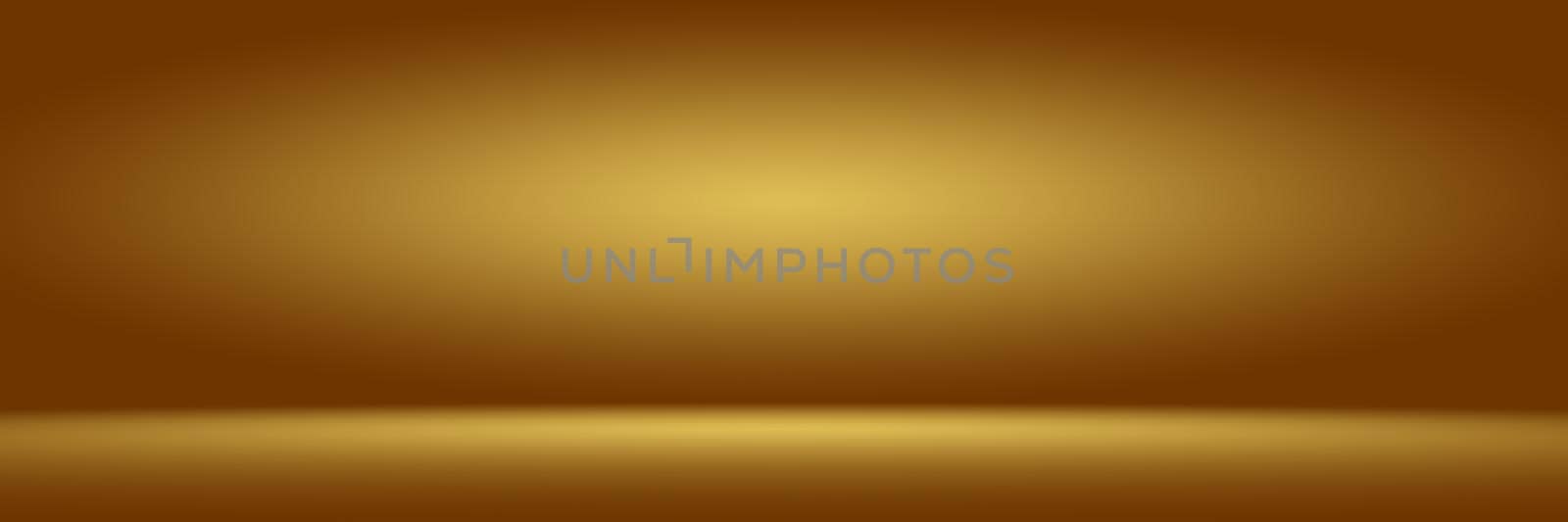 Abstract Luxury Gold yellow gradient studio wall, well use as background,layout,banner and product presentation